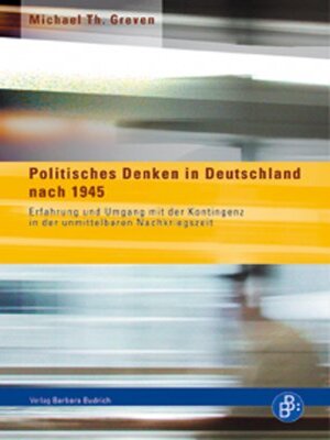 cover image of Politisches Denken in Deutschland nach 1945